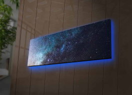 Wallity Lienzo Decorativo Iluminado con LEDs 3090NASA-012 Multicolor 30 x 90 cm